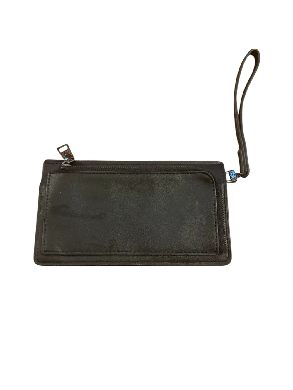 Steve Madden Black Leather Wristlet Wallet